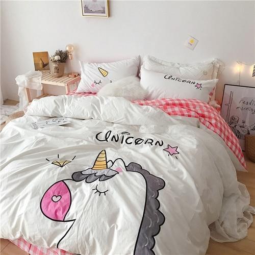 Warm Unicorn Bed Set